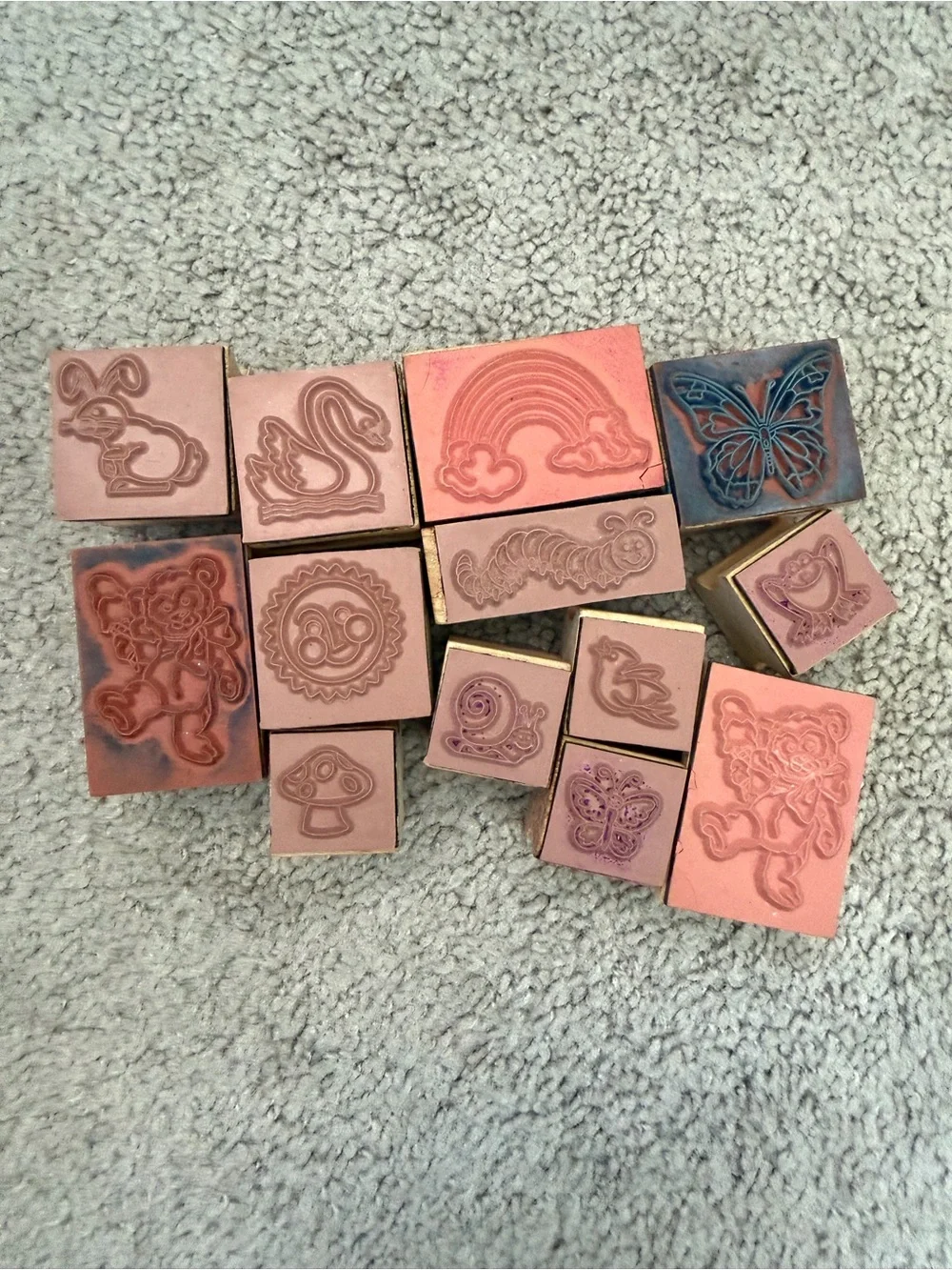 Wooden Animal & Nature Blocks Set - Colorful Kids Toy